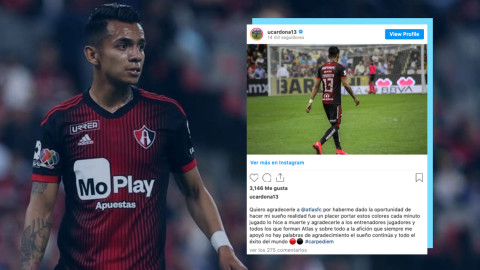 Ulises Cardona se despide del Atlas 