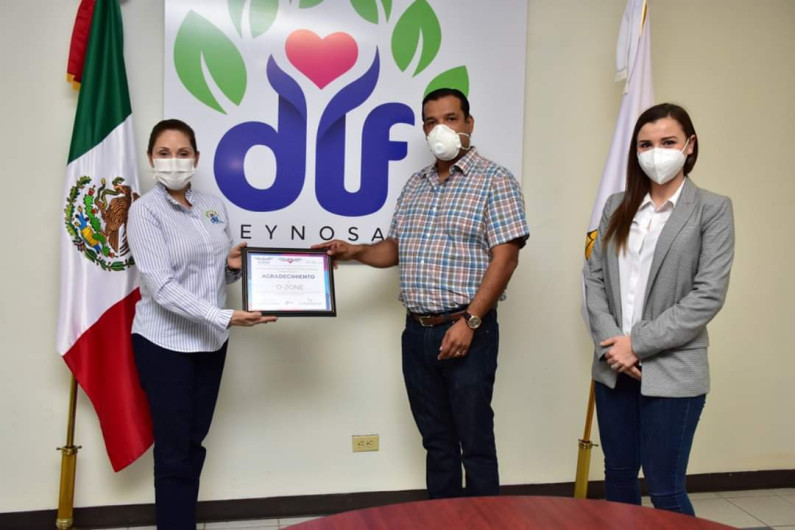 DIF Reynosa firma convenio de colaboración con O Zone para apoyar a familias