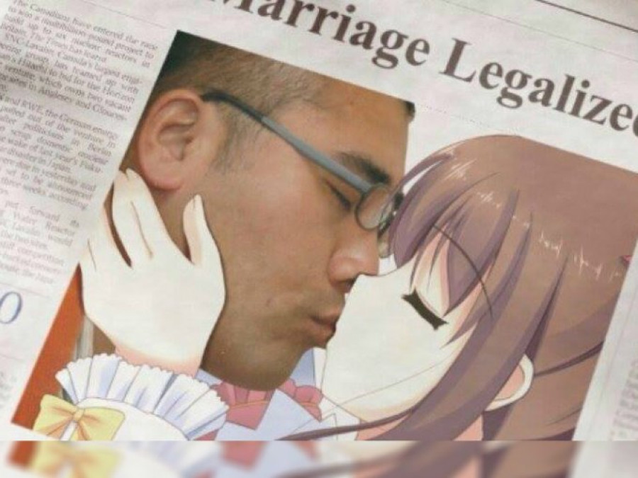 En Japón ganas dinero por casarte con una caricatura 