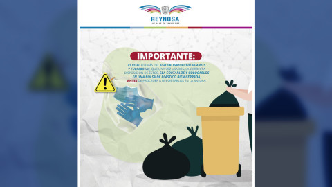 Deben desecharse cubrebocas correctamente para evitar más contagios