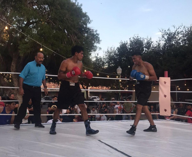 Se divierten Neolaredenses en tarde de Boxeo