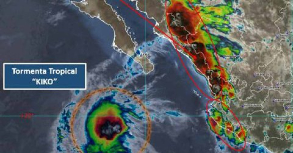 La tormenta tropical se localiza a 765 kilómetros de Cabo San Lucas