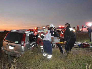 9 heridos tras accidentes automovilísticos en carretera Ciudad Victoria – Zaragoza