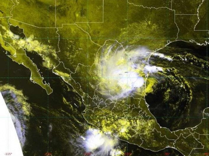 Fernand toca tierra en Boca de Catán, Tamaulipas