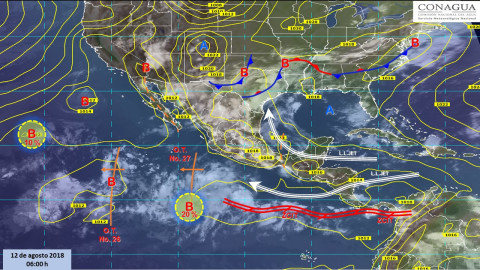 Tormentas puntuales con actividad eléctrica y granizadas