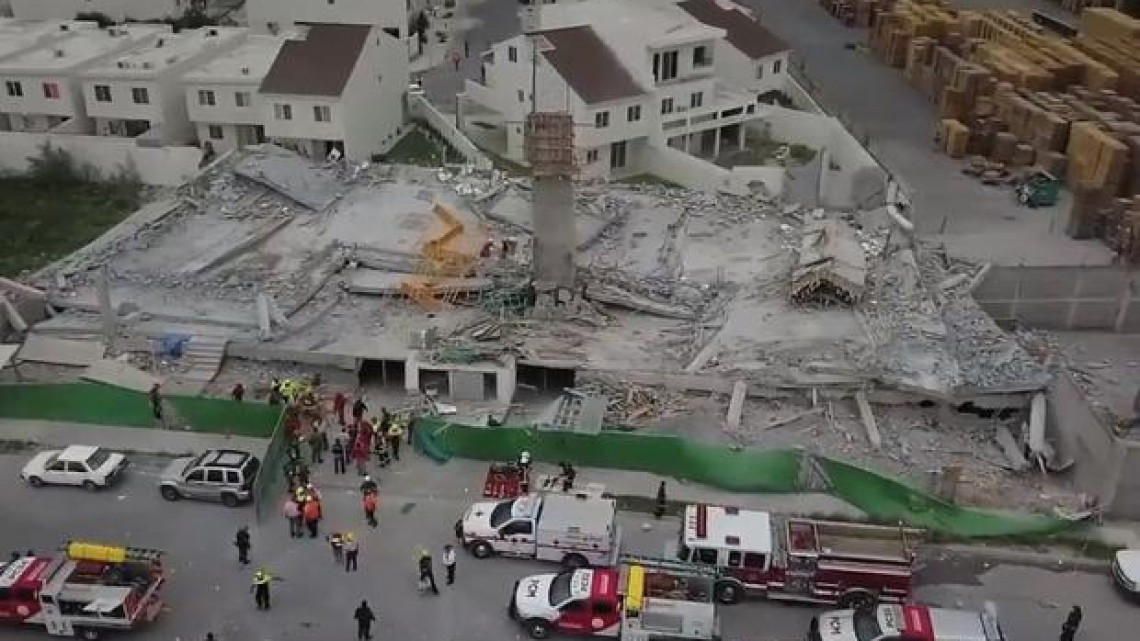 Al menos 3 muertos y 10 atrapados tras derrumbe de obra en Monterrey