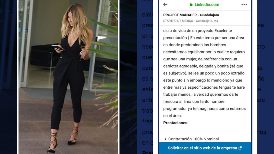 “De preferencia con carácter agradable, delgada y bonita”, así busca empresa a empleada