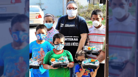 Fundación Ángeles Sin Fronteras en Nuevo Laredo sigue apoyando con desayunos a las familias más vulnerables
