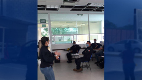 Capacitación del Grupo de Investigación de la Secretaria de Seguridad Pública ante epidemia de COVID-19