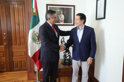 Américo Villarreal y Mario Delgado van juntos por más educación para Tamaulipas
