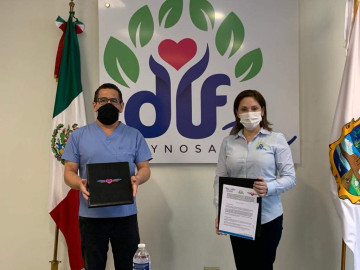 Logra DIF Reynosa convenio con Centro Óptico Profesional