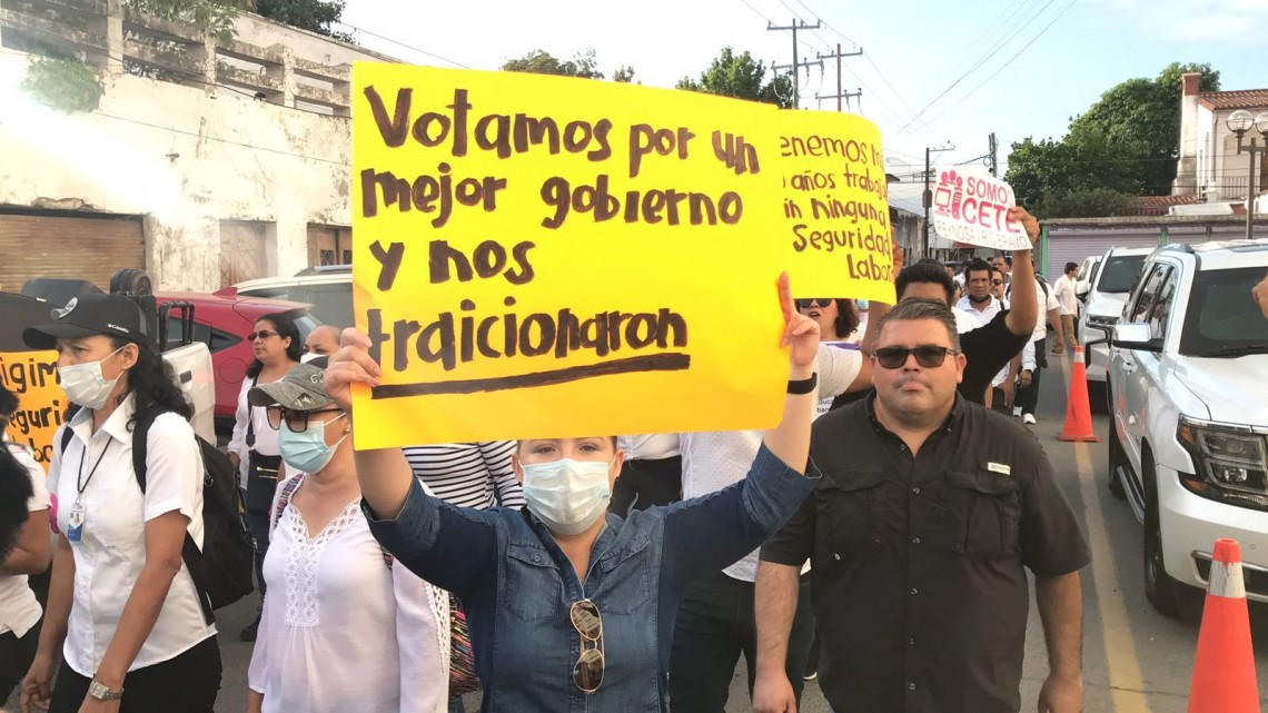 Trabajadores de la SET se manifiestan; piden basificación