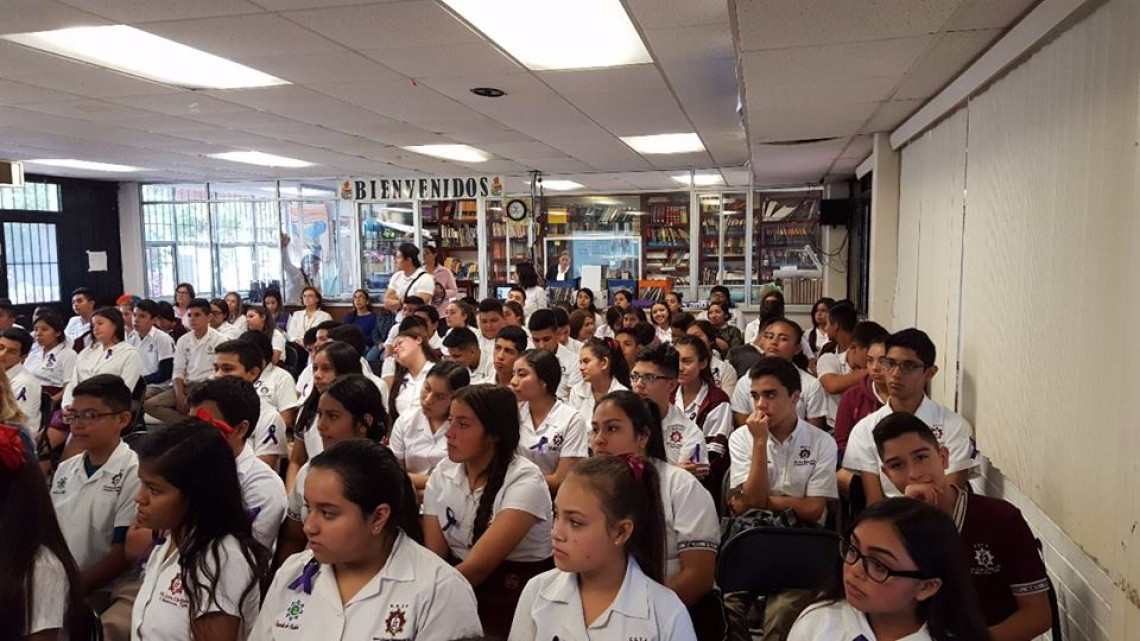 DIF Matamoros lleva programa “#AmorNoDolor a secundarias