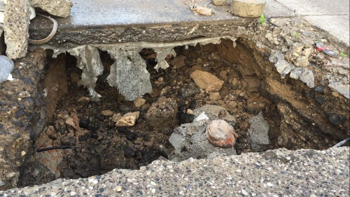 Buscan solucionar problema de socavones en diferentes puntos