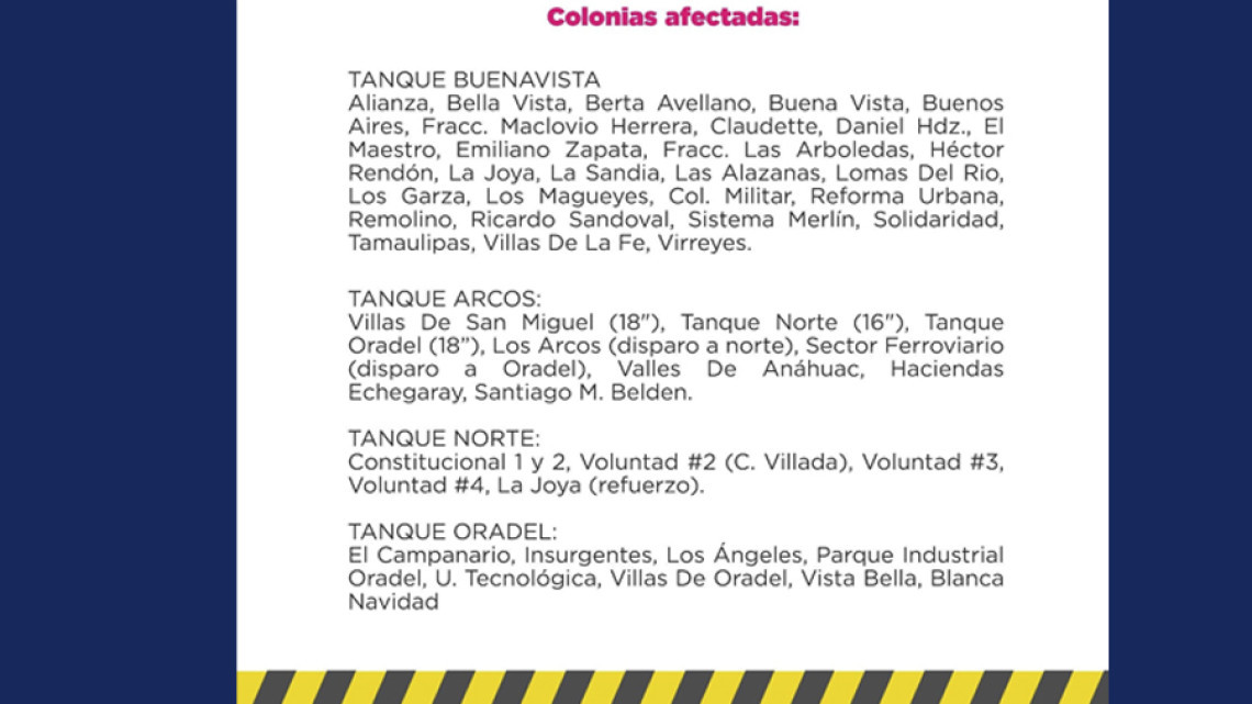 Sin agua y sin luz gran parte de Nuevo Laredo