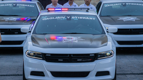 Entregan 14 patrullas de tránsito a la Secretaria de Seguridad y Vialidad