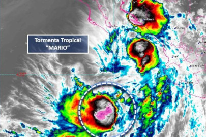 Tormenta tropical Mario se fortalece al sur de BCS