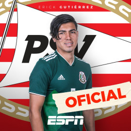 Erick Gutiérrez llega al PSV Eindhoven