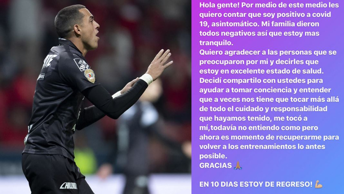 Rogelio Funes Mori confirma que dio positivo a covid-19  