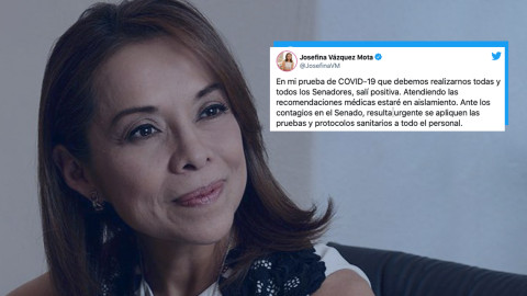 Josefina Vázquez Mota da positivo a coronavirus