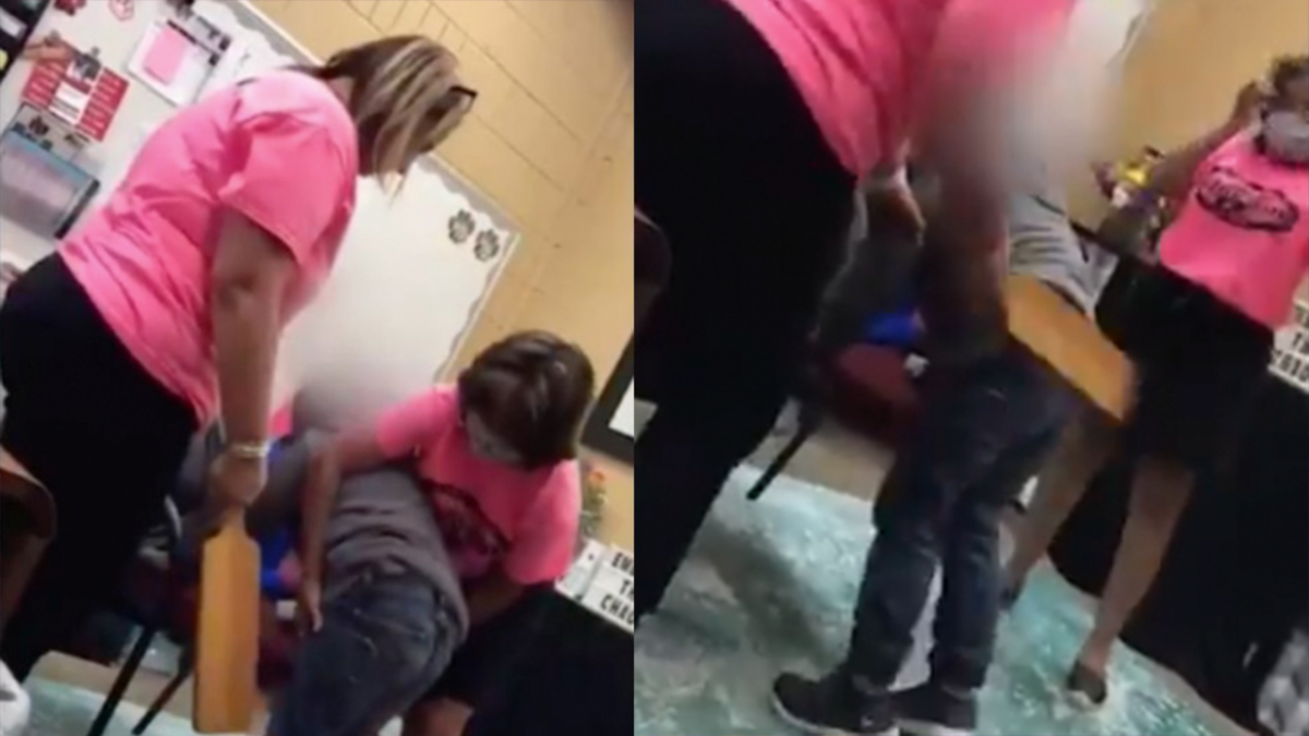 Directora de una escuela es captada golpeando a niña por haber dañado una computadora