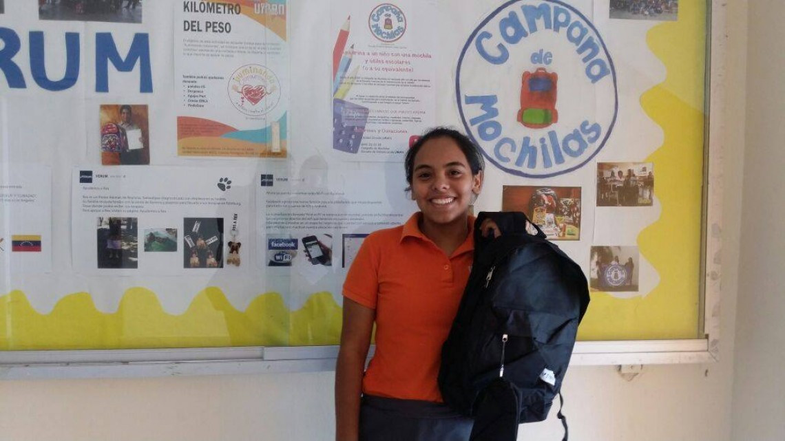 Alumnos de la UMAN realizan "Campaña de Mochilas 2017"