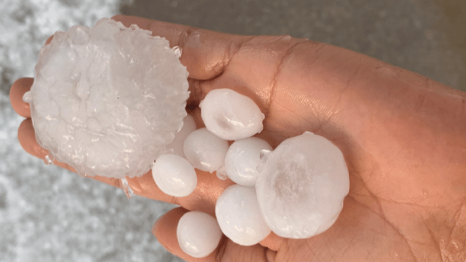 Granizo en Texas causa daño en casas y viviendas