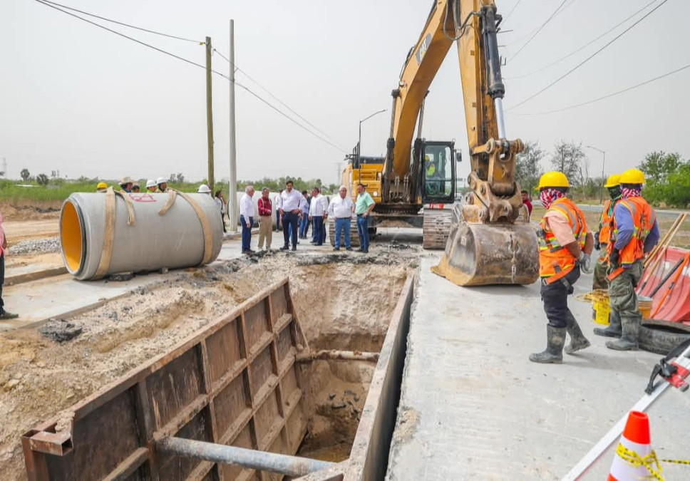 Supervisó Carlos Peña Ortiz Colector Sanitario con inversión de más de 44 mdp