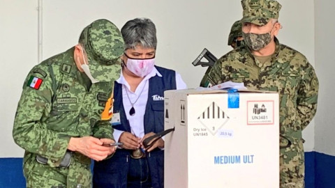 Segundo cargamento de vacunas anticovid arriba a Tamaulipas