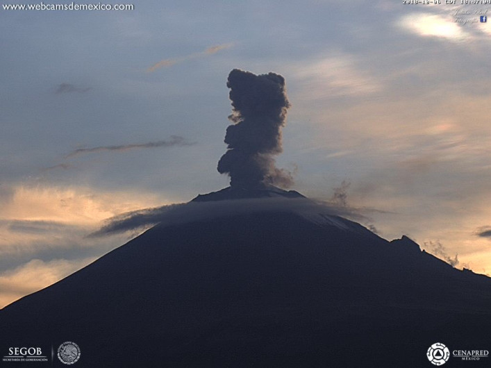 Popocatépetl registra 62 exhalaciones