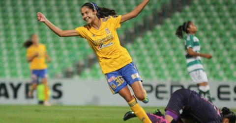 Tigres Femenil golea 4-1 a Santos y es líder del grupo 2