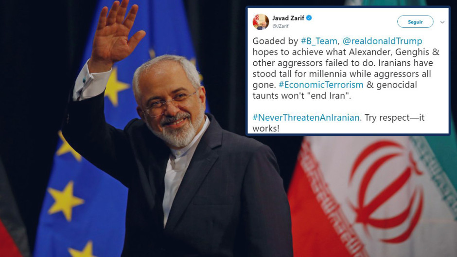 Nunca se atrevan a amenazar a un iraní: Mohammad Javad Zarif