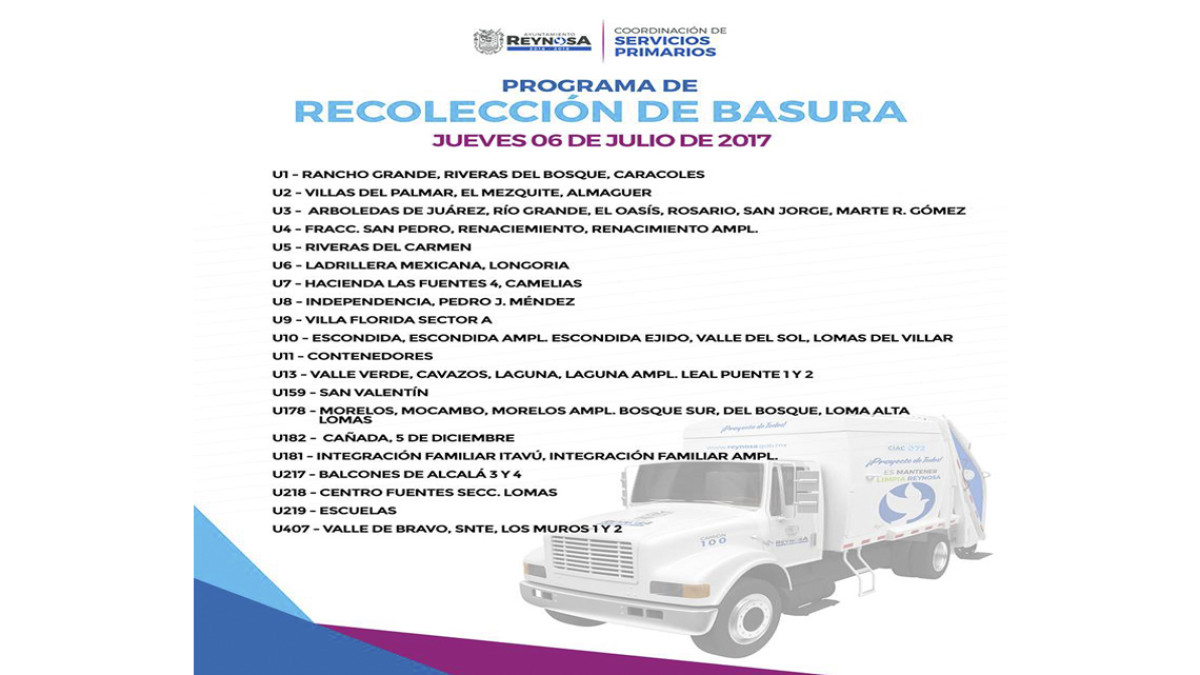 Programa de recolección de basura
