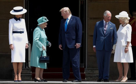 Palacio de Buckingham recibe a Donald Trump