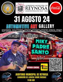 Te recuerda Gobierno de Reynosa, este sábado Miky Padre Santo en el Auditorio Municipal 