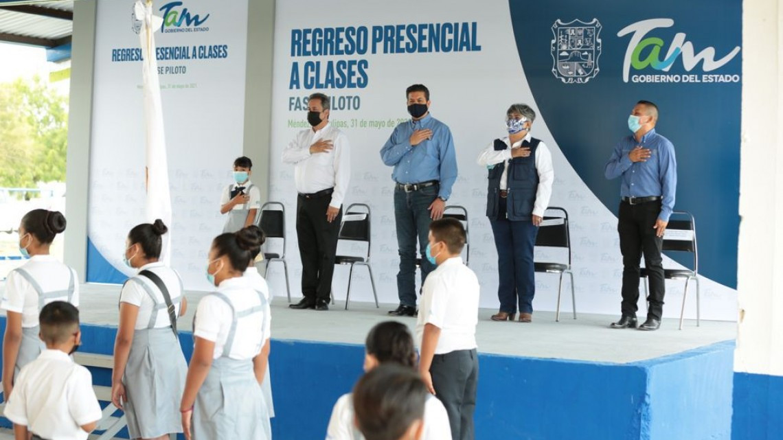 En Méndez supervisa gobernador regreso a clases presenciales 
