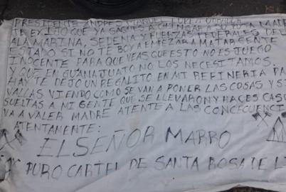 AMLO responde a narcomanta 