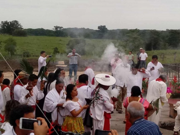 Realizan ritual de anuencia para Tren Maya