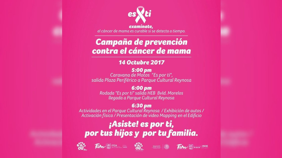 Invita DIF a caravana de concientización del cáncer de mama
