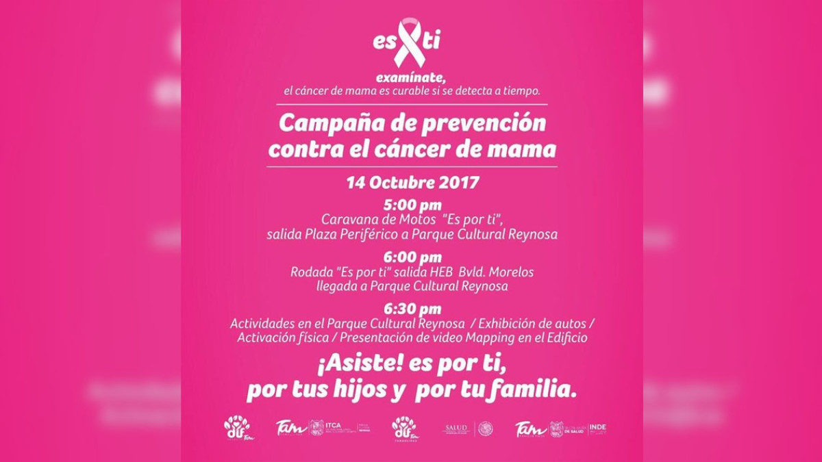 Invita DIF a caravana de concientización del cáncer de mama