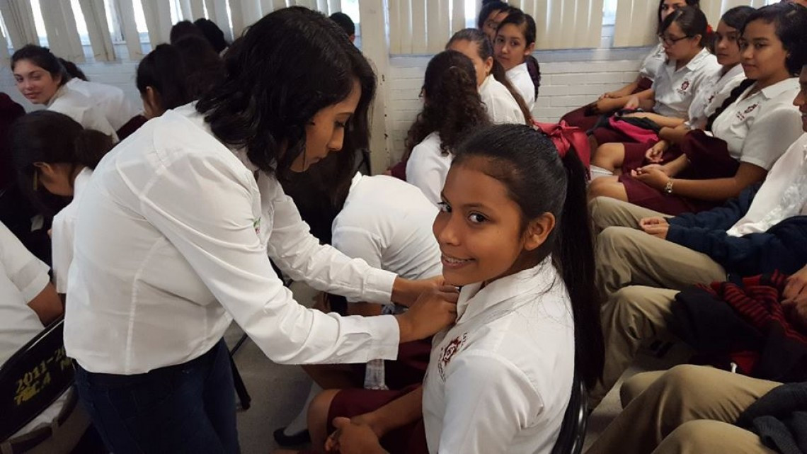 DIF Matamoros lleva programa “#AmorNoDolor a secundarias