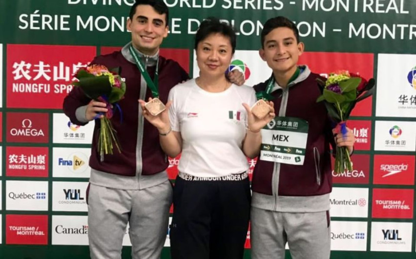 Obtienen Andrés Villarreal y Kevin Berlín bronce en Mundial de Clavados