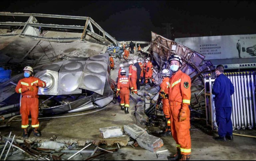 Aumenta a 28 la cifra de muertos tras el derrumbe de hotel en China