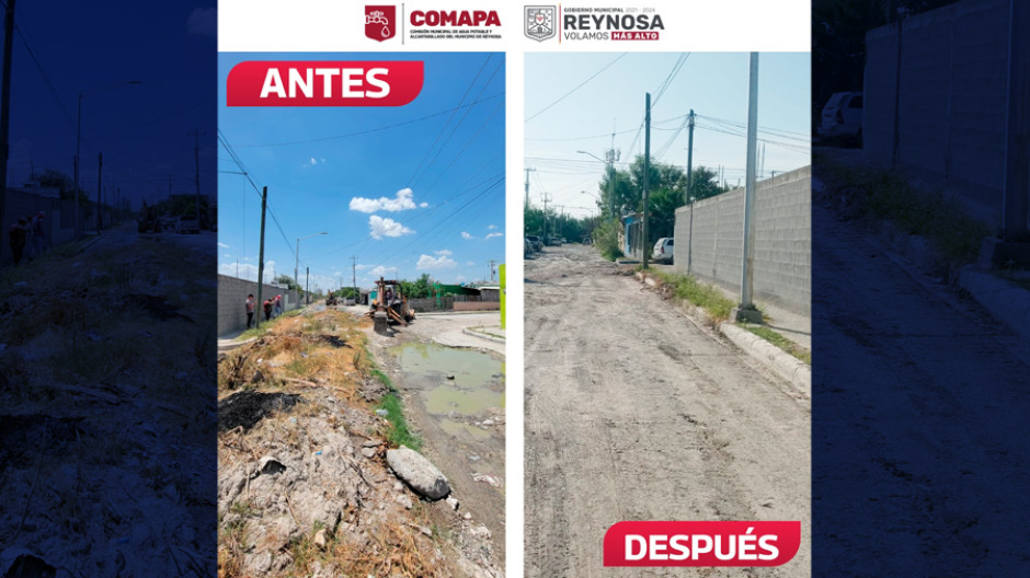 Rehabilitan Gobierno Municipal y COMAPA avenida en Villa Esmeralda
