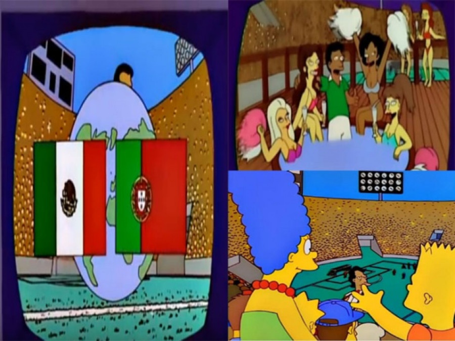 Los Simpsons predicen final del Mundial con México y Portugal