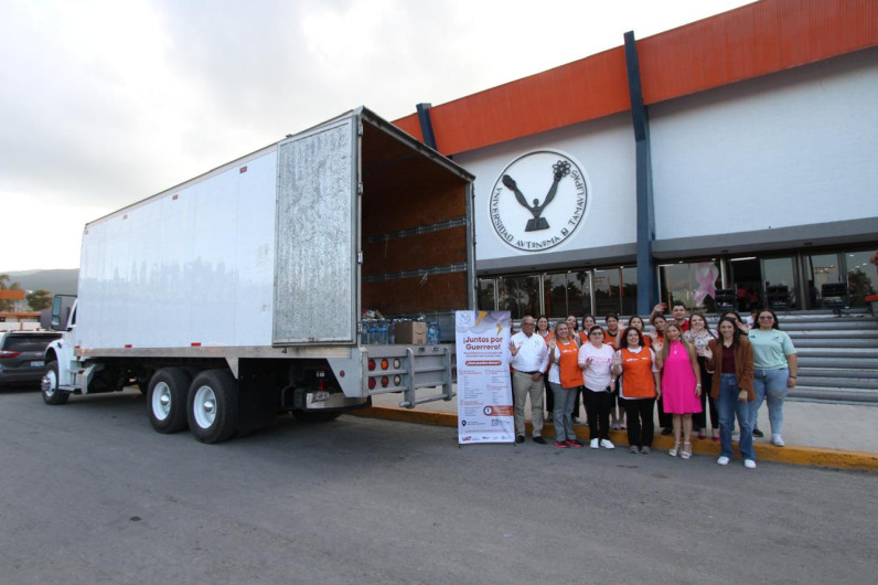 Concluye la UAT colecta de víveres 'Juntos por Guerrero'