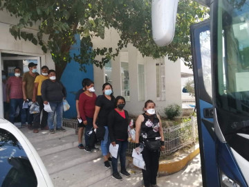 Siguen protocolos para atención a migrantes 