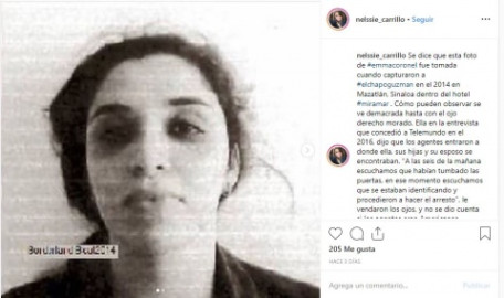 Revelan fotografía de Emma Coronel poco después de la captura de "El Chapo"