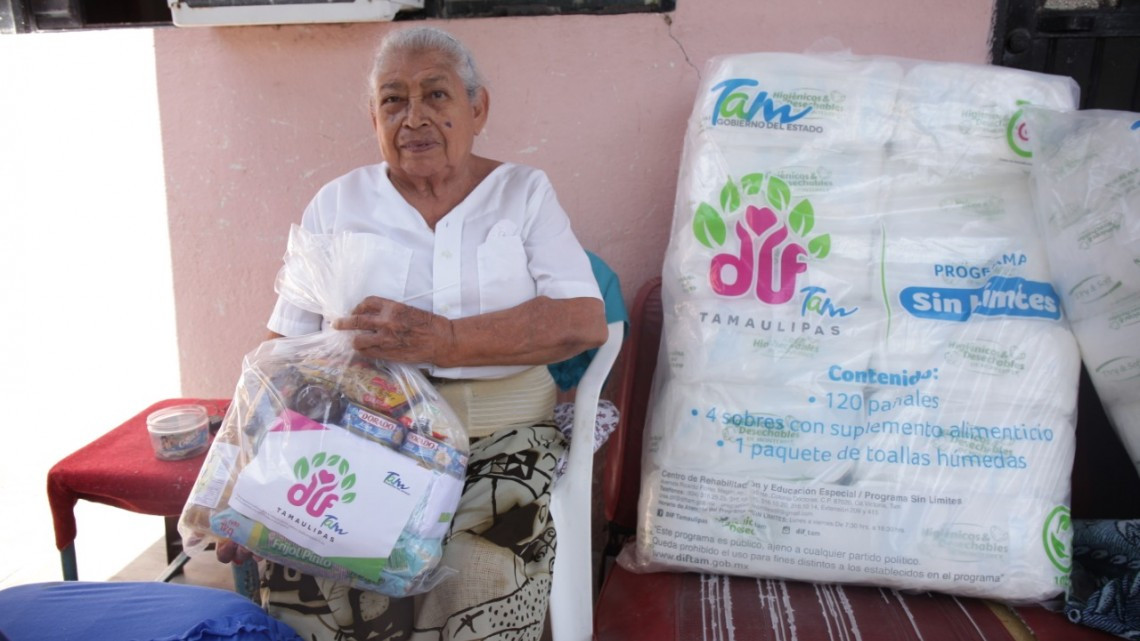 Lleva DIF Tamaulipas dotaciones “Sin Límites” a personas con discapacidad