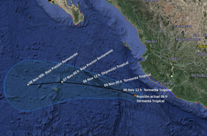 'Xavier' causará fuertes lluvias en Jalisco y Colima